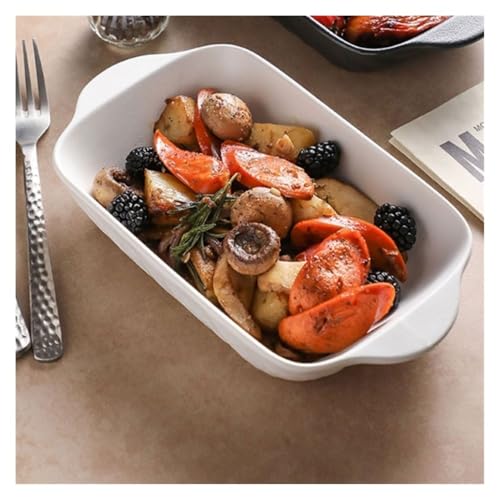Plat à four rectangulaire céramique plateau de cuisson micro-ondes - 7