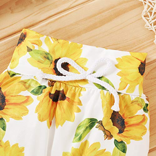 Borlai 0-24M pasgeboren baby meisje zonnebloem hoodie + broek + hoofdband 3 stks kleding pak - Image 6