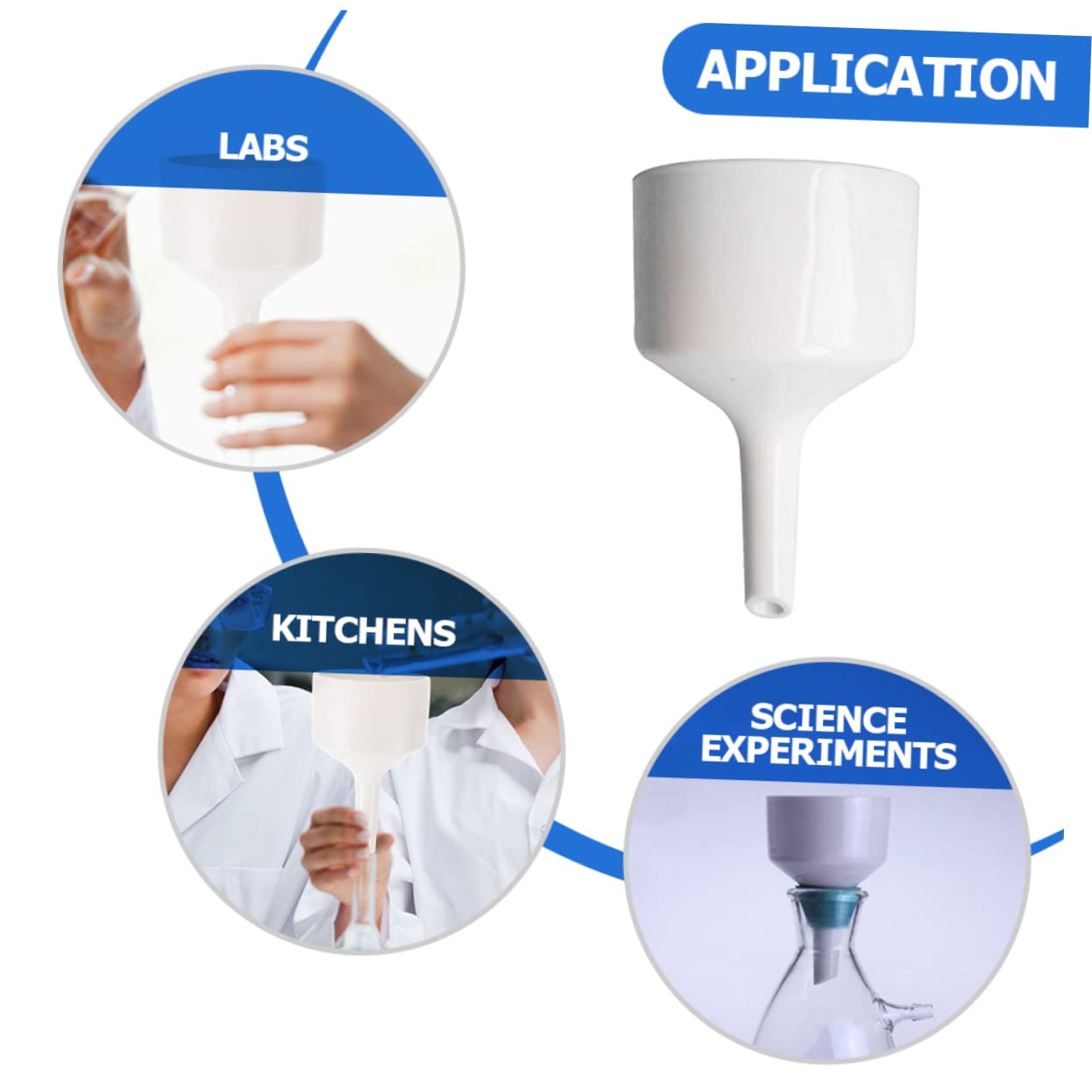 Amazon.co.jp: TOYMYTOY 実験用漏斗 ブフナー漏斗化学 磁器