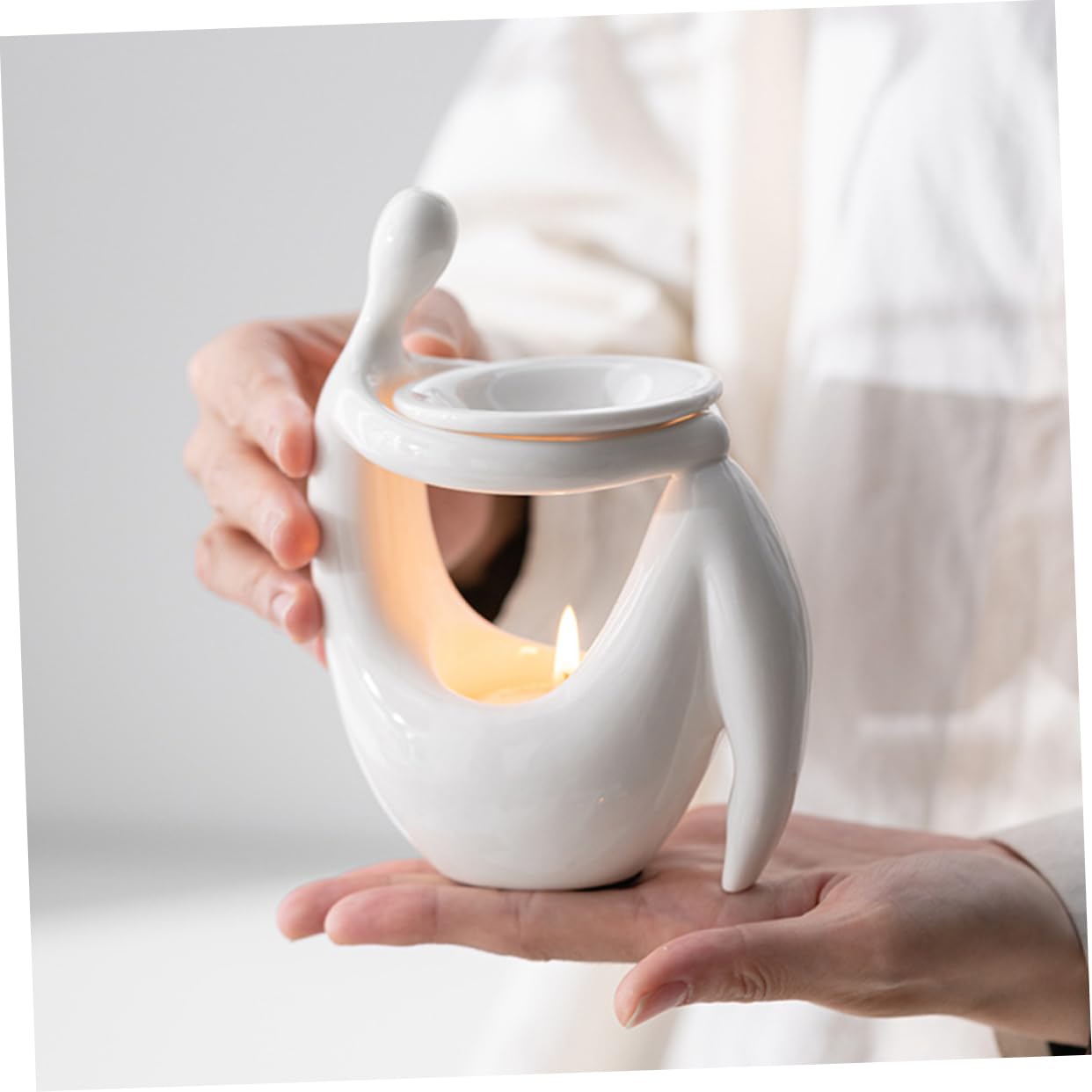 Difusor De Aroma Quemador De Aceites Esenciales Quemador De Incienso Decorativo Portavelas para Escritorio