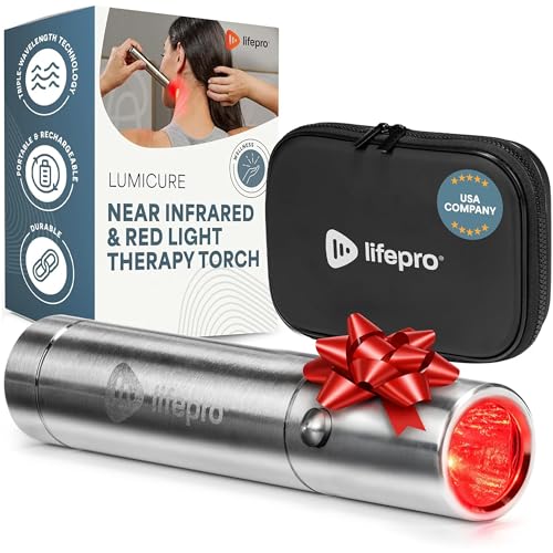 LifePro Infrared & Red Light Therapy for Body Joints & Muscles Wellness Support, Portable Red Light Therapy Device, Near Infrared Light Therapy for Body & Face - Use 3 wavelengths