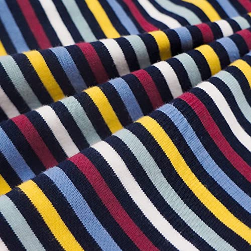 Fitwarm 2-Pack 100% Cotton Striped Dog Shirt For Pet Clothes Puppy T-Shirts Cat Tee Breathable Strechy Red Blue Medium #TOP6
