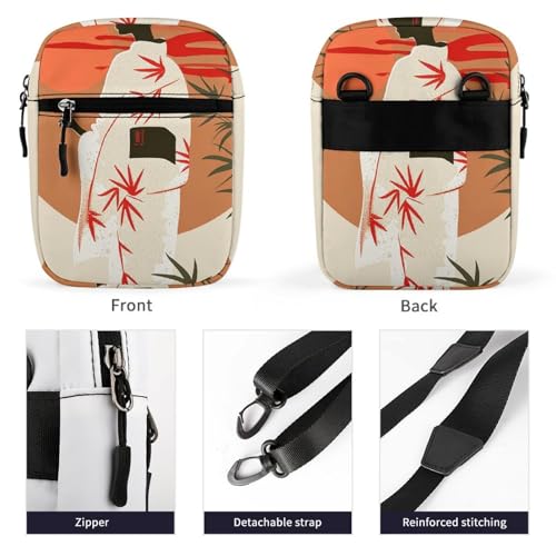 Satchel Tote Bag Messenger Bag Traditional Elegant Women Printed Mini Sling Bag Purse Suitable for Work Travel3