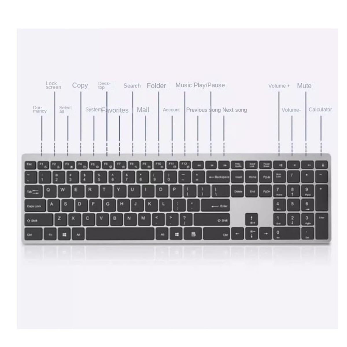 Klawiatura i Mysz do Gier, Bezprzewodowy Zestaw Myszy I Klawiatury Bezprzewodowy Zestaw Myszy I Klawiatury 2,4 GHz Wodoszczelna Klawiatura i Mysz(Black)