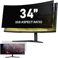 Vista 16 de 27 Pulgadas - Relación de Aspecto 16:9 - Filtro de Privacidad para Monitor de Pantalla Ancha de Computadora - Antirreflejos - Película Protectora