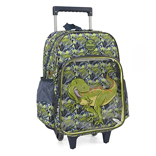 Mochila com Rodinhas Dinossauro Up4You - Luxcel 2023
