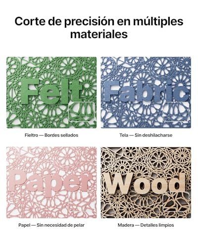 Miniatura 5 de xTool M2 10W Grabadora láser cerrada Clase 1 con impresora CMYK y doble cámara. Ideal para grabar y cortar madera, cuero y lienzo a todo color. Perfecta para manualidades DIY de forma fácil y segura.