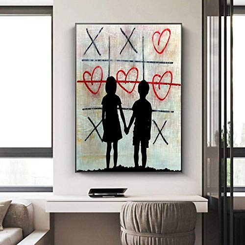 Affiche et impression murale Banksy graffiti amour 70x100cm - 4