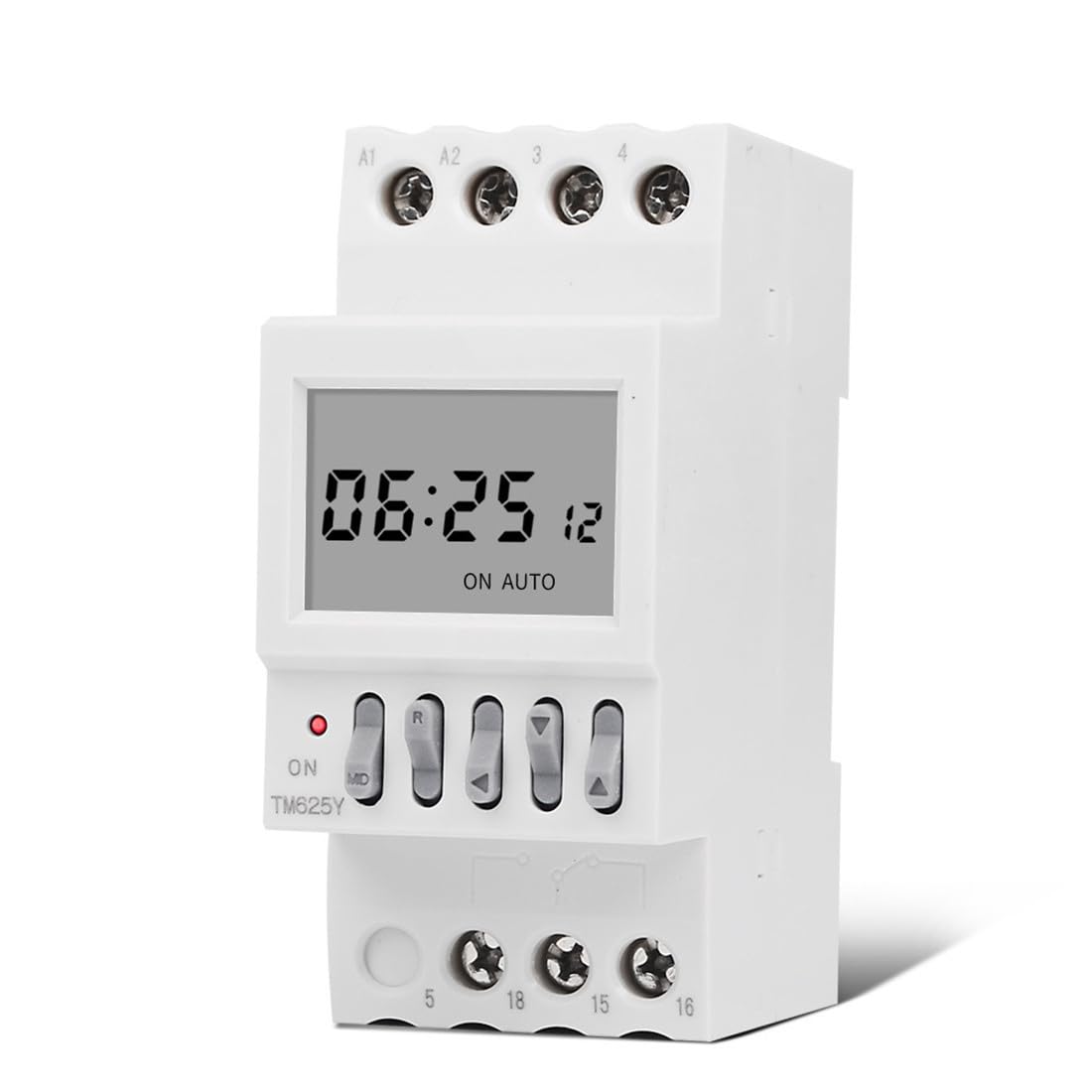 TM625Y AC220V Infinite Jahrzyklus Monatlicher Timer Schalter 12 ON/Off TagesProgramerung Jahrsteuerung Jahr 16A Last DIN-Schienenhalterung