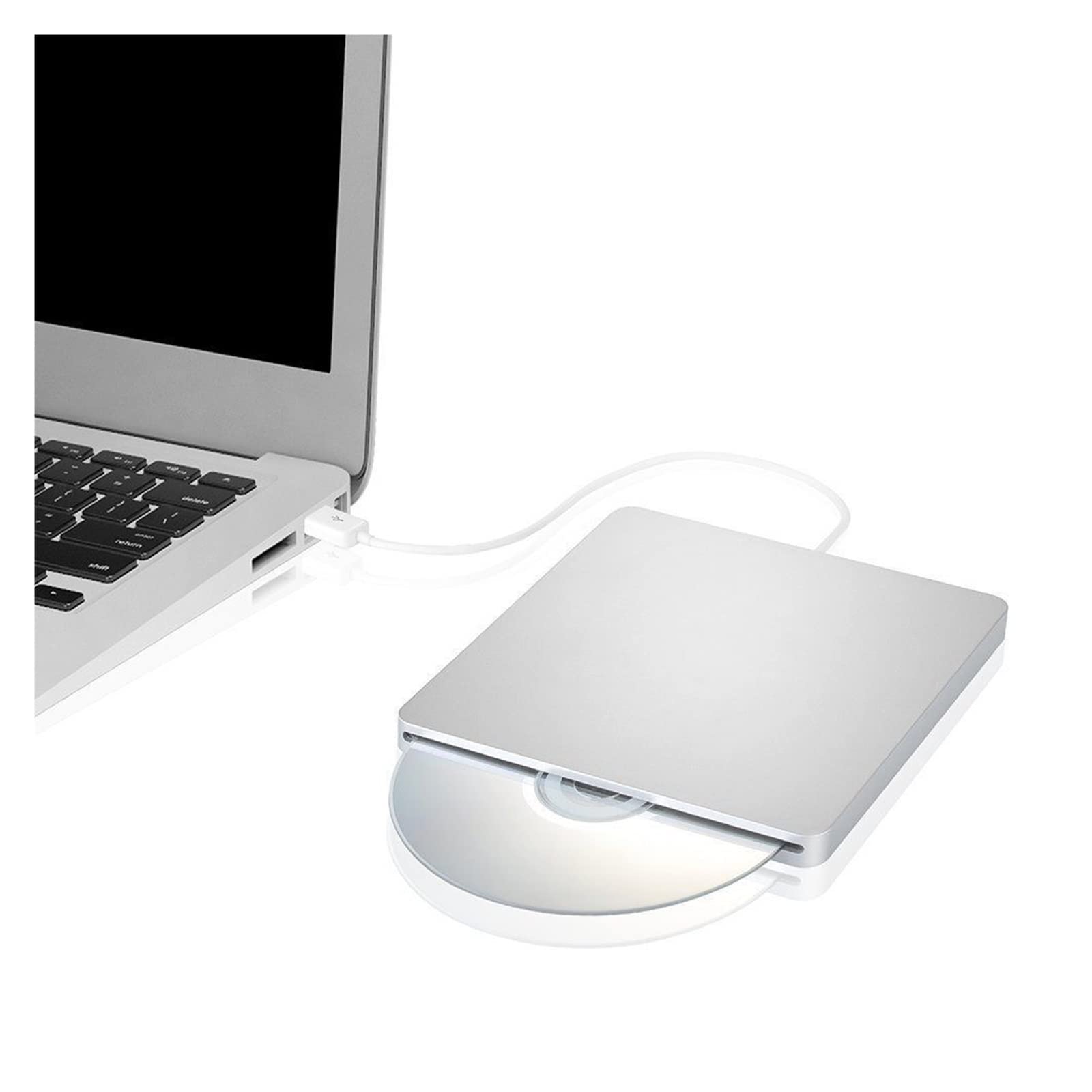 Lettore Dvd Portatile,Lettore Dvd, USB 2.0 Esterno CD Dvd Rom RW Player Burner Drive for Laptop,per la casa, l'auto