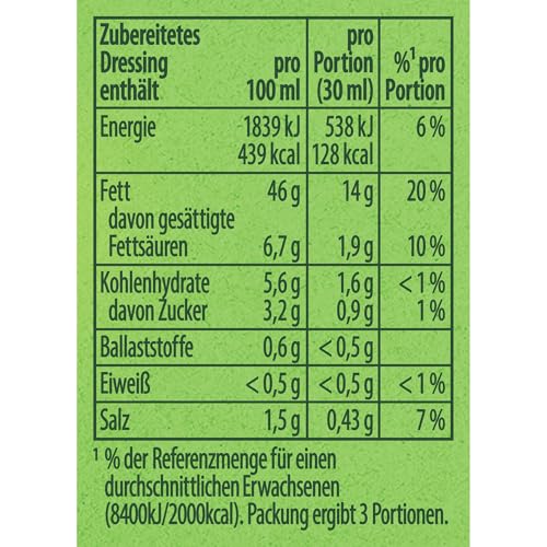 Knorr Salatkrönung Griechische Art für leckeres Salatdressing mit natürlichen Zutaten* 15x 52 ml