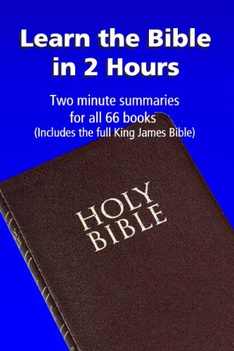 Learn the Bible in 2 Hours: Two Minute Summaries for all 66 Books (Includes the full King James Bible)