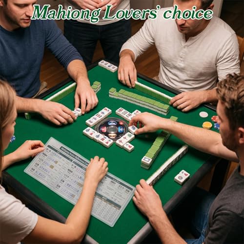 5 protectores transparentes para cartas Mahjong tamaño grande miniatura 3