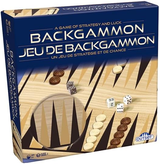 Outset Media Backgammon - A Game of Strategy and Luck - for 2 Players Ages 6 and Up