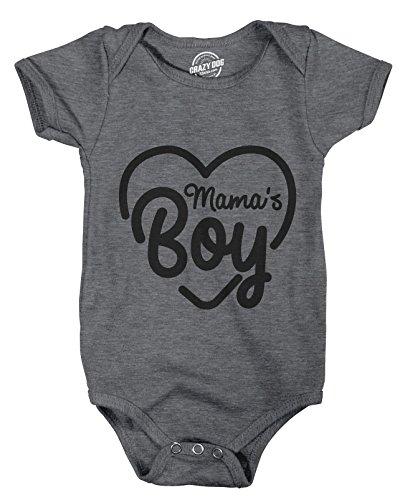 Image of Creeper Mamas Boy Cute Funny Sarcastic Shower Baby Shirt Gift for Newborn Son