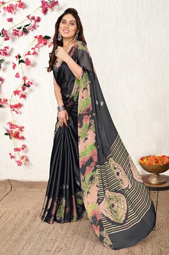 Image of MIRCHI FASHION Saree for Woman Chiffon Tie Dye Printed | Lightweight Daily Wear Women's Sari with Unstitched Blouse Piece (Available in 10 Colors)