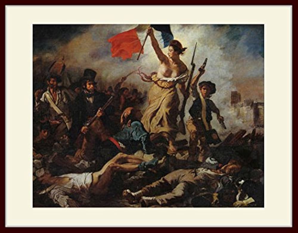 Amazon.co.jp: ドラクロワ・「民衆を導く自由の女神」 プリ