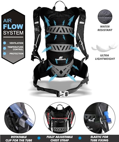 Hydration Pack Backpack with 2L Hydration Bladder and Insulated Cooler Bag, Camel Cooler Backpack for Hiking, Running, Cycling, Biking, MTB > Water Daypack Backpack Suitable for Men, Women and Kids - Thumbnail 4