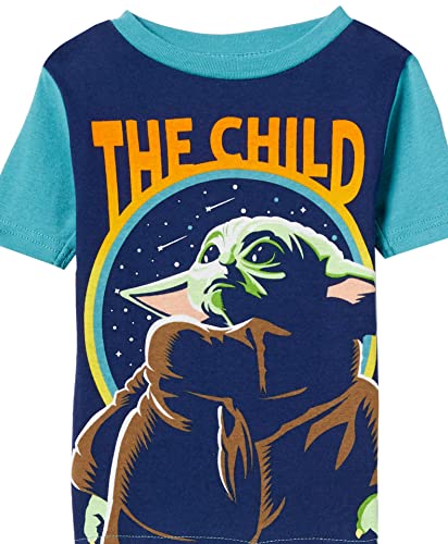 STAR WARS Boys’ 4-Piece Snug-Fit Cotton Pajama Set, NEW ARMOR, 42