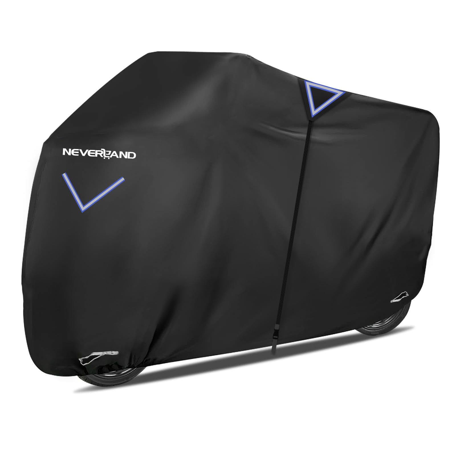 NEVERLAND Telo Coprimoto, Telo Moto per Esterno Interno impermeabile 295x110x140cm Tessuto Oxford 300D Copertura Moto Universale per Scooter Motorino Motocicletta XXXL