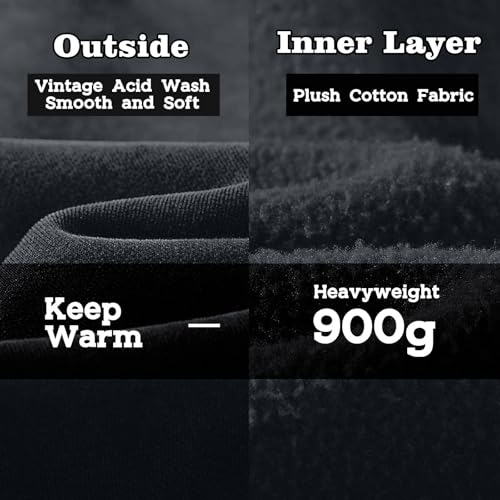 FAIABLE Oversized Hoodies for Mens Acid Washed Graphic Men's Fashion Hoodies Sweatshirts Sweats Preppy for College,Gym,Sports 6