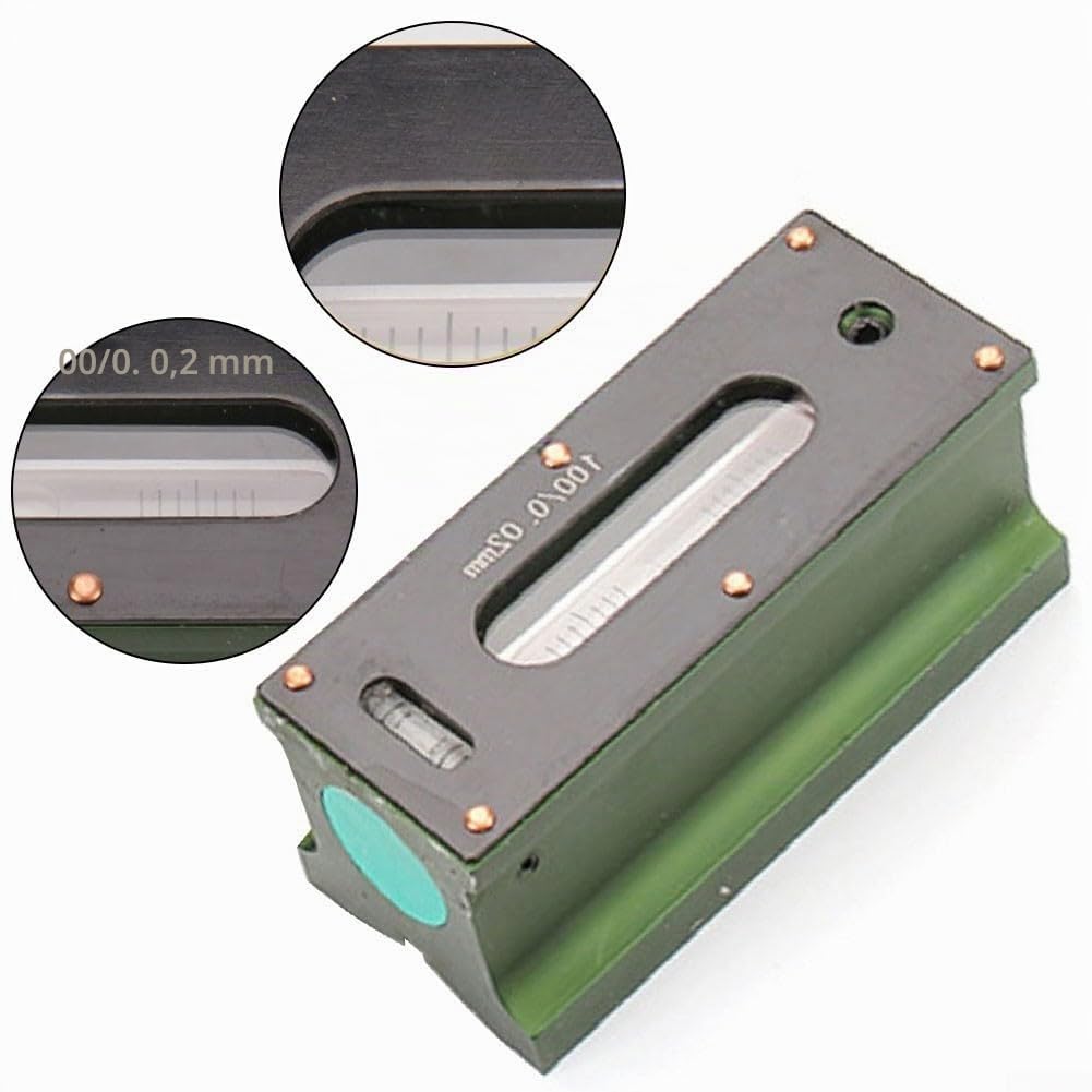 Livelli di spirito della striscia con la base della scanalatura a V, alta precisione 100mm 0.02mm Fitter macchina utensile debug livello striscia strumento di misura industriale