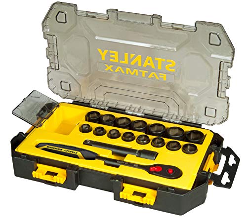 Stanley FMHT0-74716 Mini Tough Box Socket Wrench, Yellow/Black, 1/2-Inch, Set of 17 Pieces Stanley FMHT0-74716 Mini Tough Box Socket Wrench, Yellow/Black, 1/2-Inch, Set of 17 Pieces