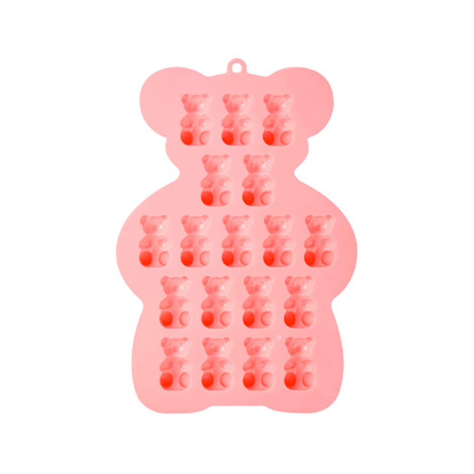 Tsophreniq 18 Cavities Bear Shape Silicone Fondant Mold Chocolate Cake Cupcake Decorating Tool for Baking Lover Bear Candy Molds Silicone
