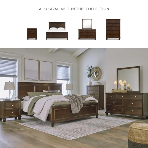 Image of Signature Design by Ashley King Panel Bed Frame with Headboard, Danabrin