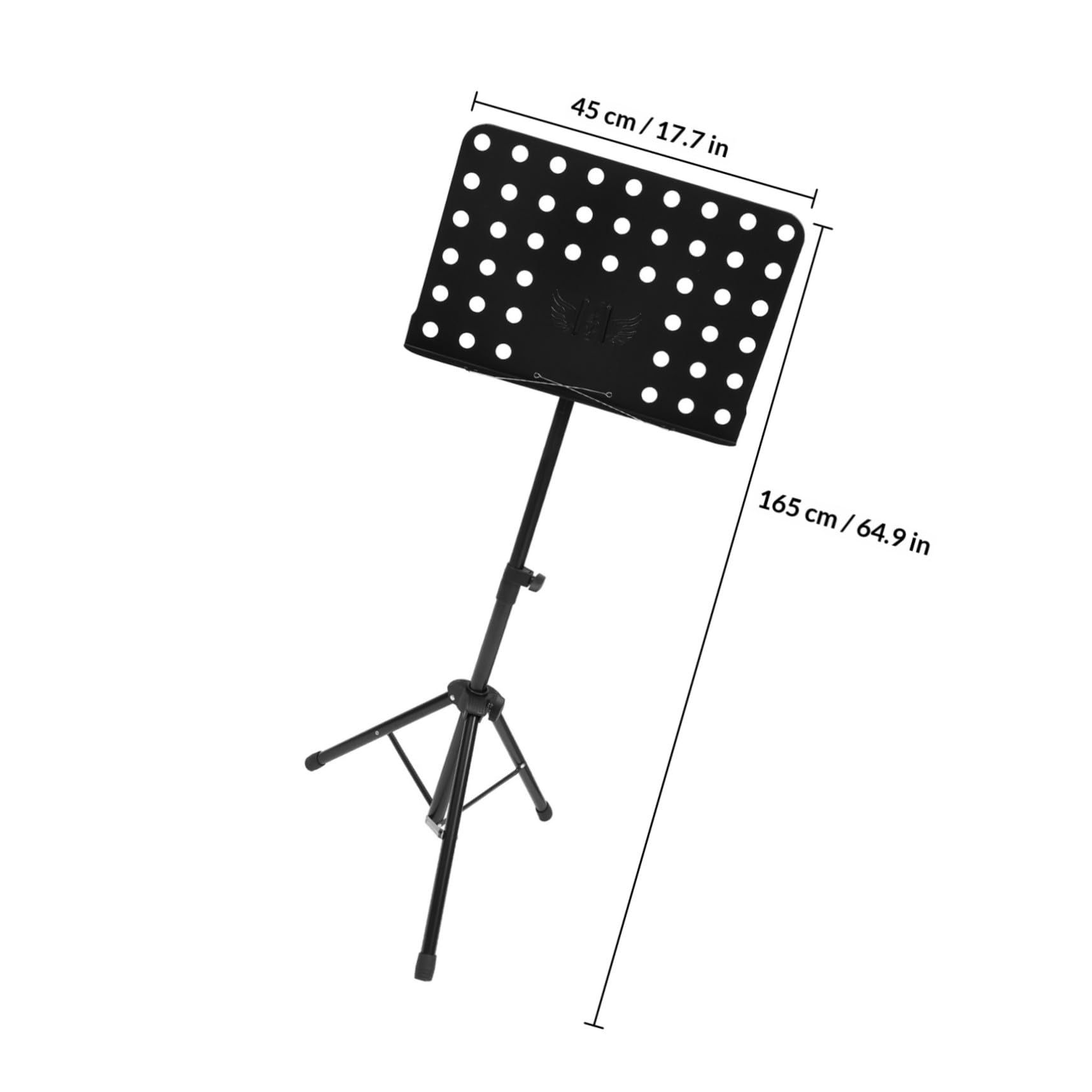 1stück Tragbarer Notenständer Für Violine Faltbarer Musikständer Schwarz Höhenverstellbar Für Orchester Gitarre Und Klavier Für Musiker Und Schüler