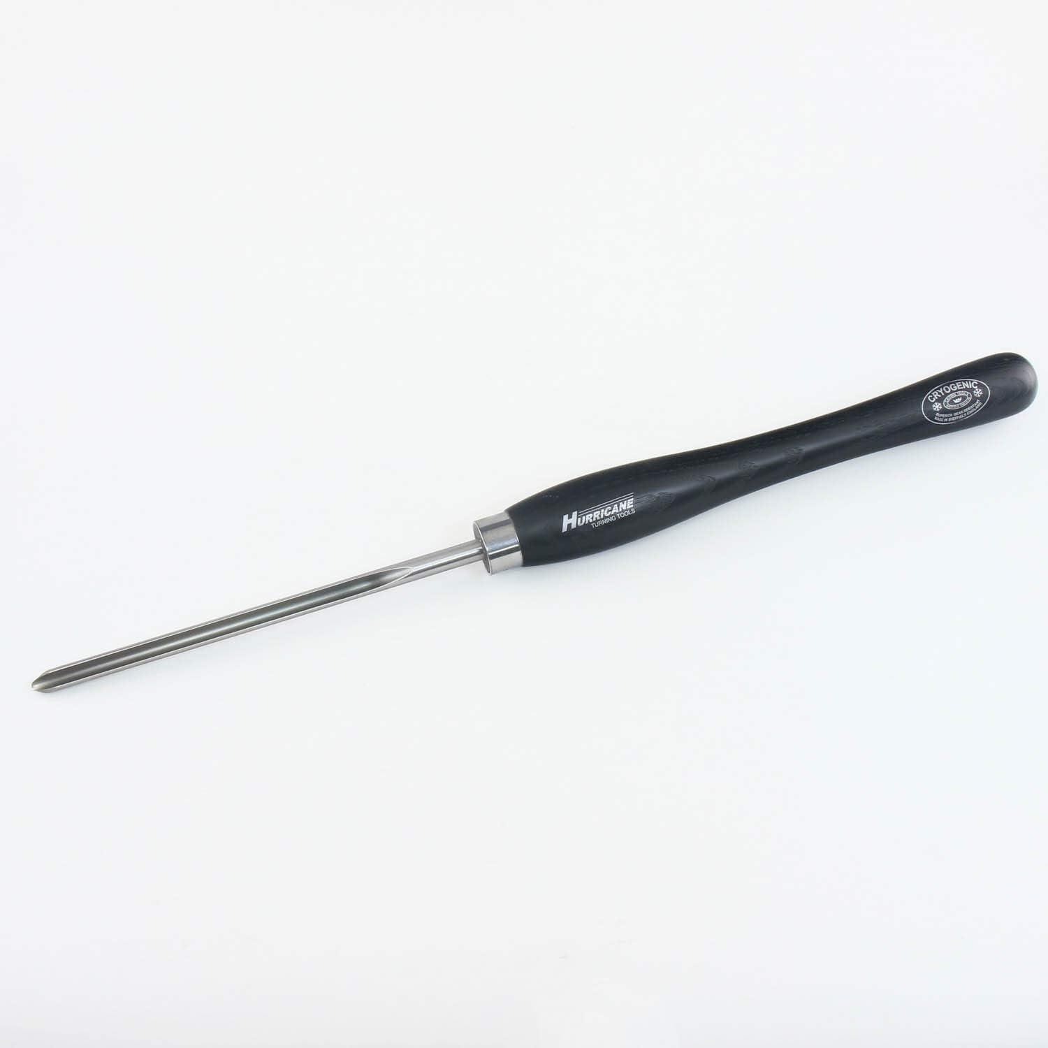 Hurricane Turning Tools, 241SGKW, M2 Cryo, 1/2" Bowl Gouge with Side Grind (3/8" Flute) for Woodturning