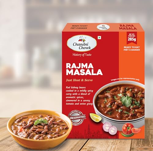 Image of Chandni Chowk Ready to Eat Rajma Masala, Pure Veg, Just Heat and Serve | Restaurant Style Ready to Eat Rajma Masala | No Preservatives Or Artificial Colors | 285gm Pack of 1
