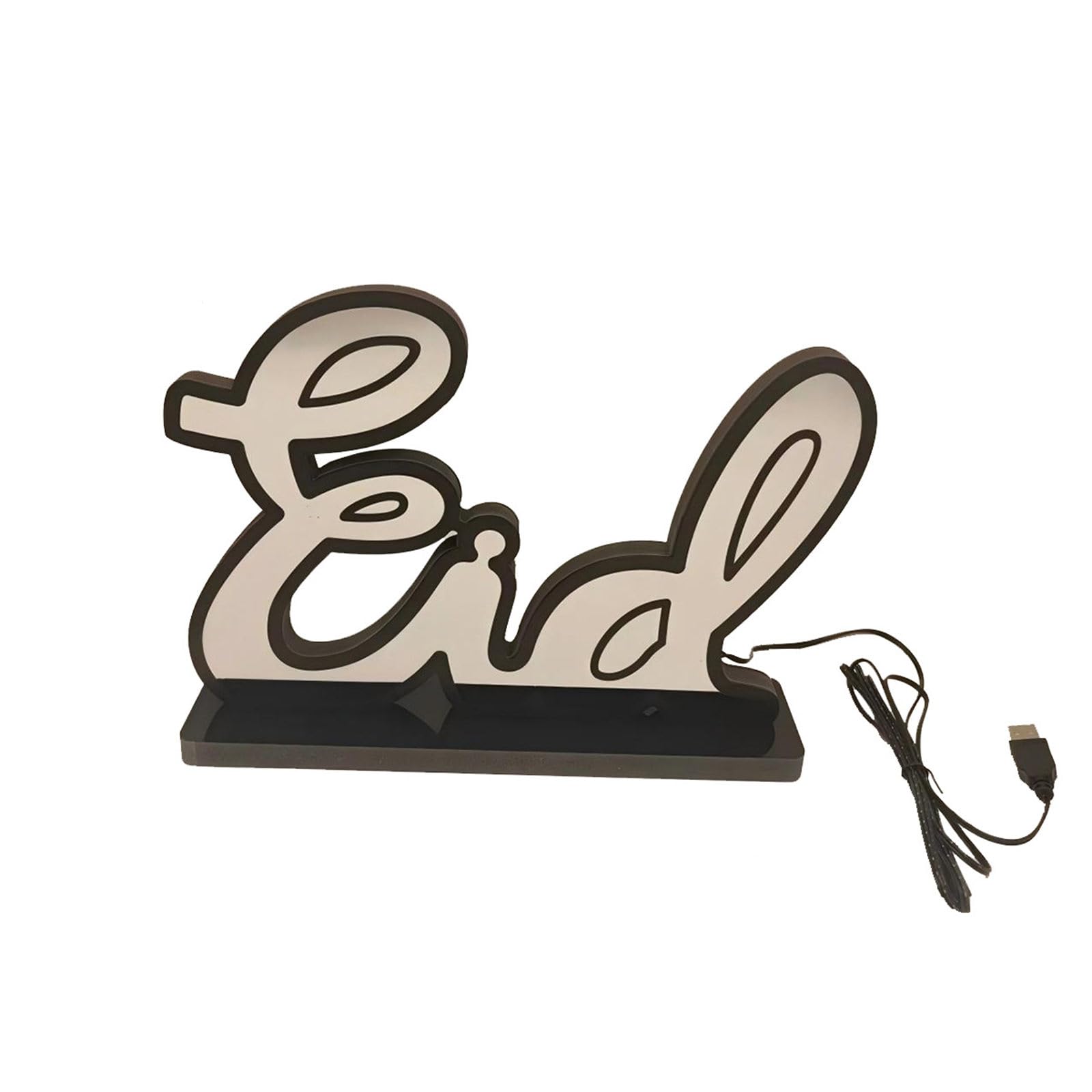 our fave Exquisite Holiday Lamp Eid Letter Shape Religious Community Decorative Light Suitable for Party Tabletop Displaying LED Tunnel Light