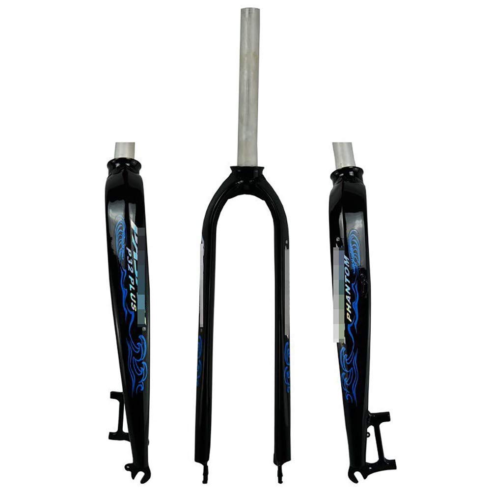 AZQOHMIS Bicycle fork,Mountain Bike Front Fork Bicycle Front Fork 26 Inch/27.5 Inch/29 Inch 700C Road Mountain Bike Front Fork Pure Discbrake Aluminum Alloy Front Fork Oil Cast Shaped Hard Fork