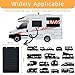 MIYABALA RV Window Shade,16x25 inch Foldable Blackout RV Door Window Cover for Sun Shades UV Rays Protection, Waterproof Durable Oxford RV Accessories Fit Most RV Camper Door Window