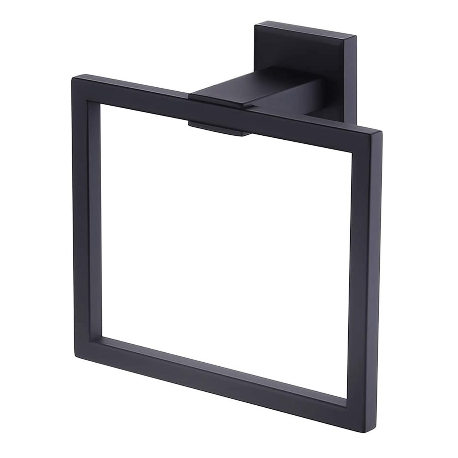 Towel Wall Mounted Square Style Stainless Steel Bath Towel Holder Rack Towel Hanger For Kitchen Hotels Bathroom Toilet(MATTE BLACK)