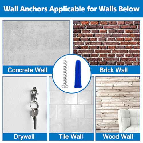 Busy-Corner BLUE ANCHOR Conical Concrete Wall Anchors And Screws Assortment Kit thumb #5