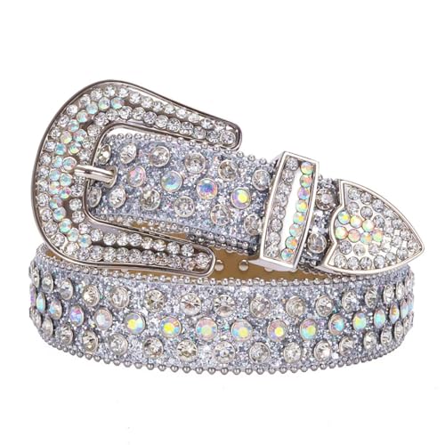 Ceinture en strass étincelants style punk cowgirl avec cristaux