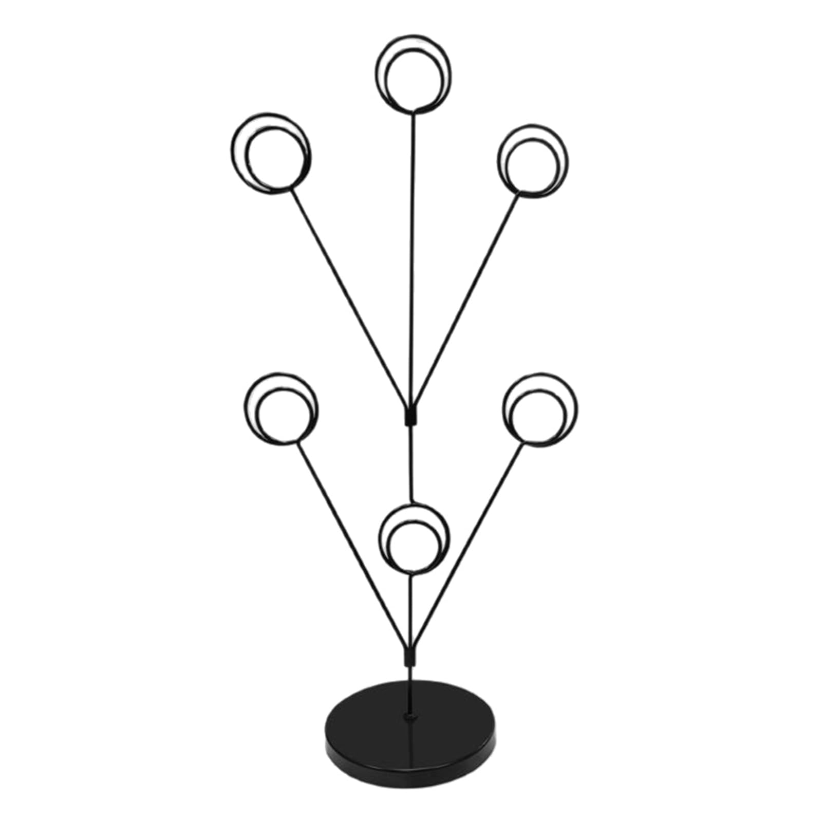 YWLUUOO Round Stand with Photo Tree Holder Ideal for Banquets and Celebrations Elegant Round Stand with Photo Tree Holder Ideal for Banquets and Celebrations