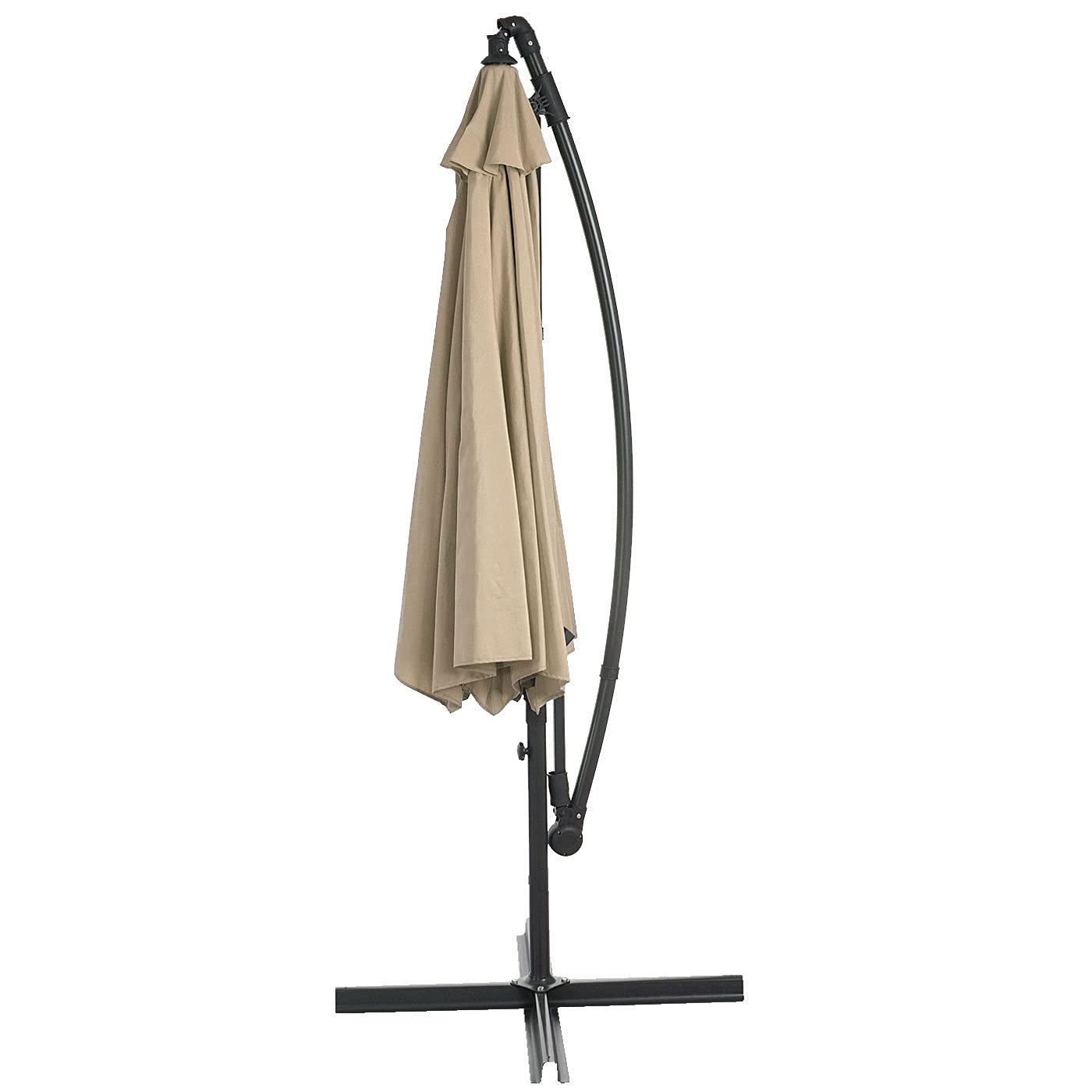 Mendler Acerra parasol przeciwsłoneczny, ochrona przed słońcem, Ø 3 m, możliwość pochylenia, poliester/stal, 11 kg