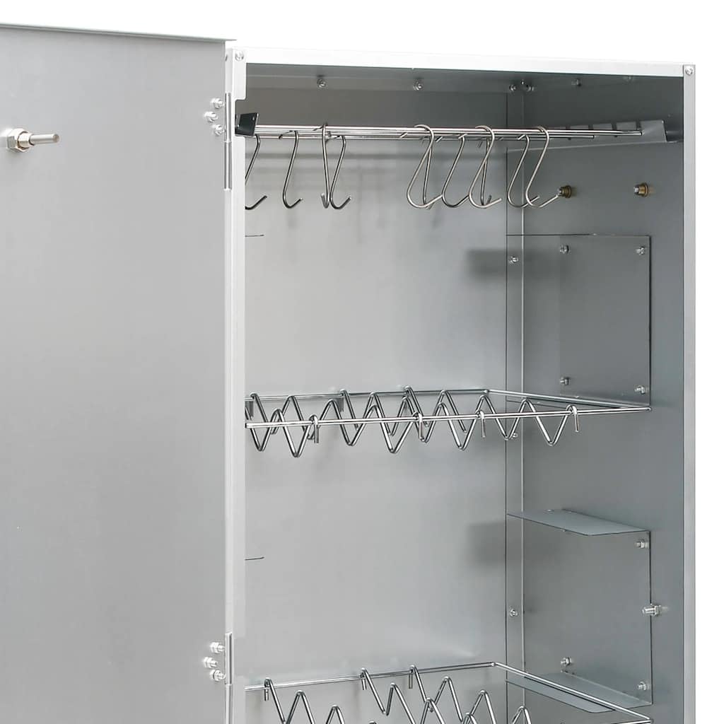 vidaXL Fumoir pour four à barbecue avec copeaux de bois 44,5x29x110 cm, fumoir, gril extérieur, BBQ, gril fumoir, fumoir extérieur, barbecue