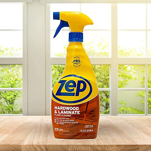 Zep Hardwood And Laminate Floor Cleaner - 32 Oz (Case Of 4) - Zuhlf32 - Removes Spots, Stains And Scuffs. Cleans And Restores Shine #TOP1