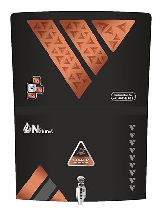 NATURES 12 litres RO + UV + UF + TDS ADJUSTER Water Purifier with Copper Charge Technology Best For Home and Office