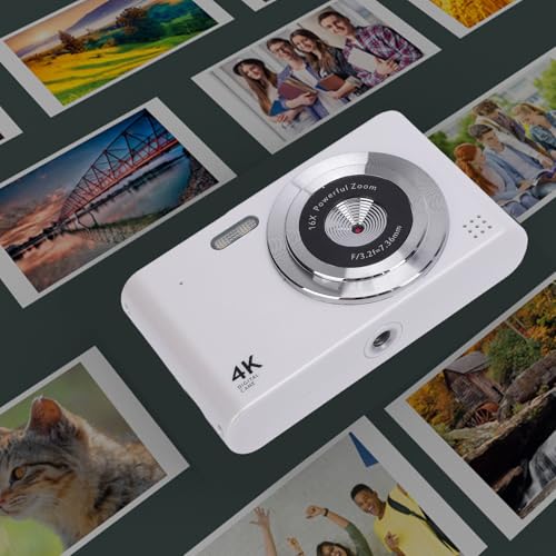 Cámara Digital 4K 48MP Compacta con Zoom 16x Blanca miniatura 7