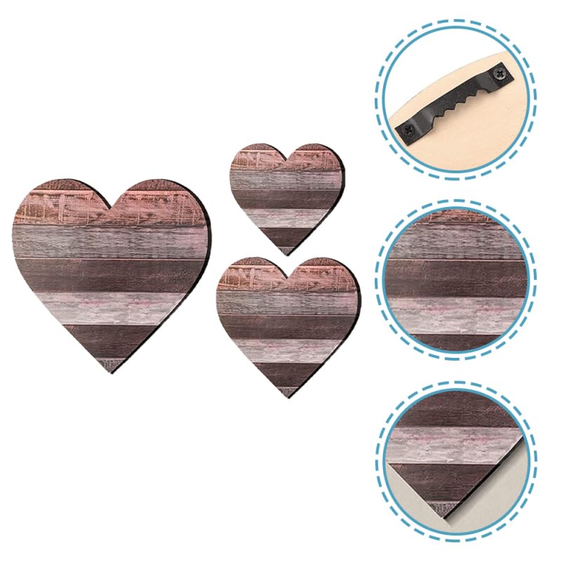 Décoration murale en bois cœur pour chambre à coucher chic - 5