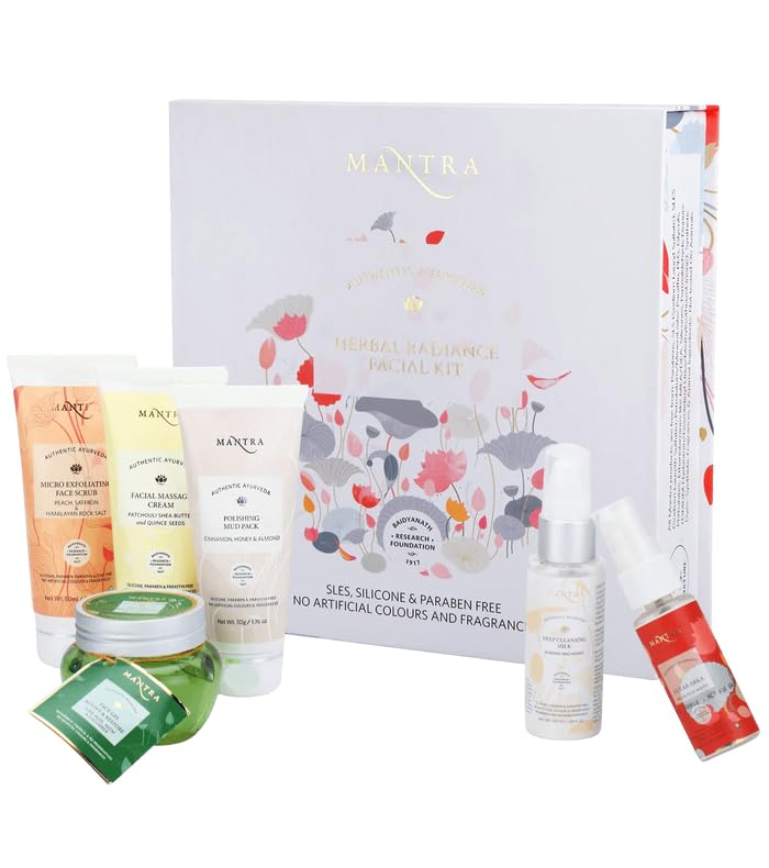 Mantra Herbal Radiance Facial Kit (330ml, Herbal Radiance) instant glow | Anti-Ageing Facial Kit For Radiant & Youthful Skin | Ideal For All Skin Types-image-25