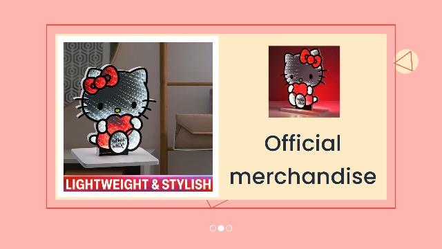 Get Trend Hello Kitty Sanrio 3D LED Lights, Kawaii Infinity Mirror