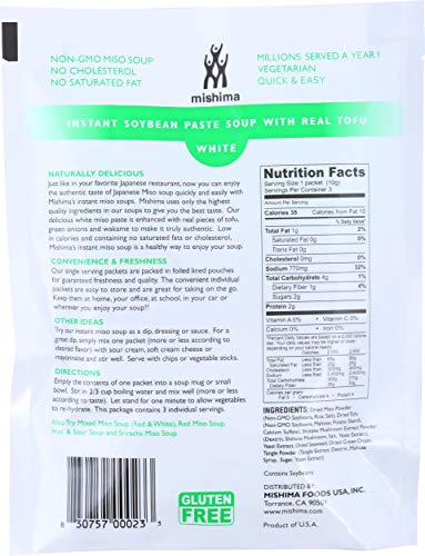 Mishima Soup Instant White Miso, 1.05 Oz #TOP1