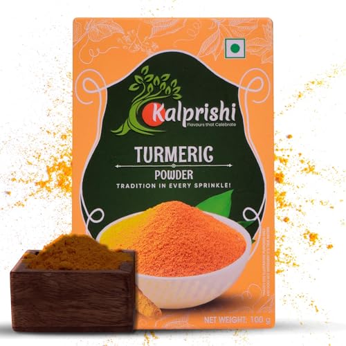 Image of Kalprishi Haldi Powder 200g (Pack of 2) | Pure & Natural Turmeric Powder | Curcumin Rich Spice for Cooking, Golden Milk & Skincare | Indian Kitchen Masala