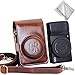 Produktbild First2savvv Dunkelbraun Premium Qualität Ganzkörper- präzise Passform PU-Leder Kameratasche Fall Tasche Cover für Ricoh GR III GR II GR